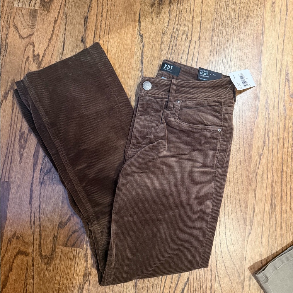 Kut from the Kloth Men's Rich Brown Corduroy Pants